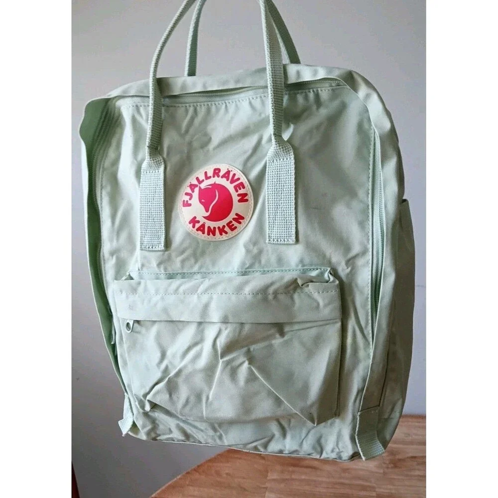 Fjällräven Kånken Classic Backpack Mint Green 16L Laptop School Travel Bag